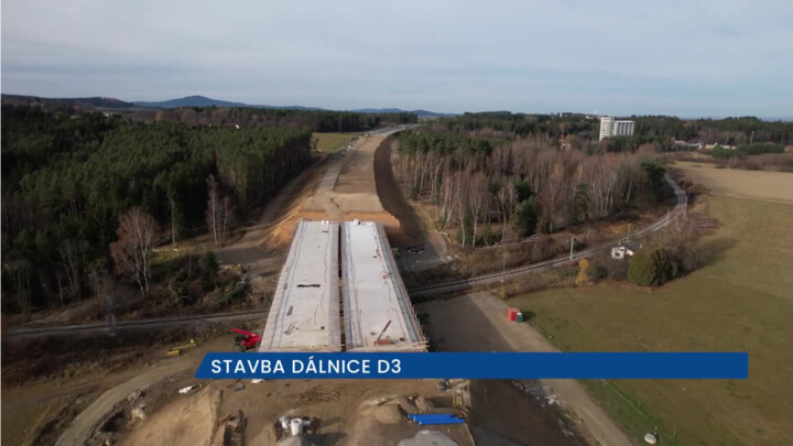 Kolem stavby D3 od Kaplice po hranice s Rakouskem jsou uzavřené silnice třetích tříd