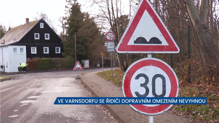 Ve Varnsdorfu se řidiči dopravním omezením nevyhnou
