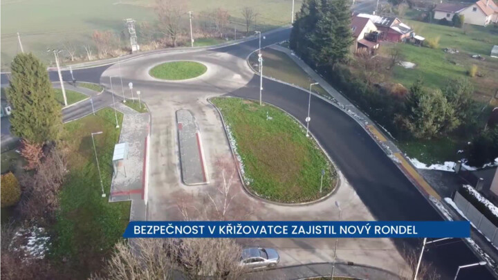 Bezpečný provoz v křižovatce v Rychvaldě zajistí nový rondel