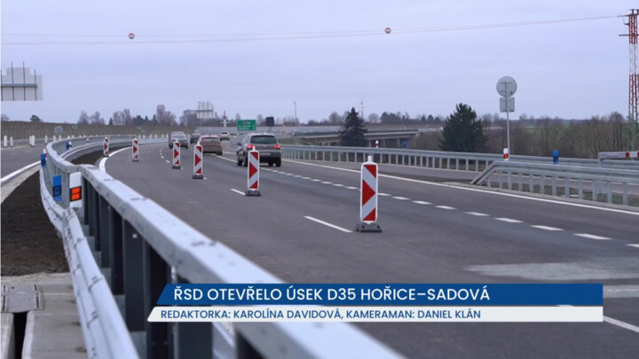 ŘSD otevřelo úsek D35 Hořice–Sadová