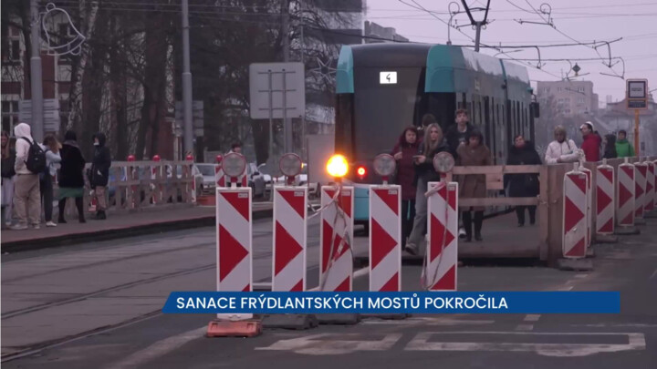 Sanace Frýdlantských mostů pokročila a ovlivnila dopravu