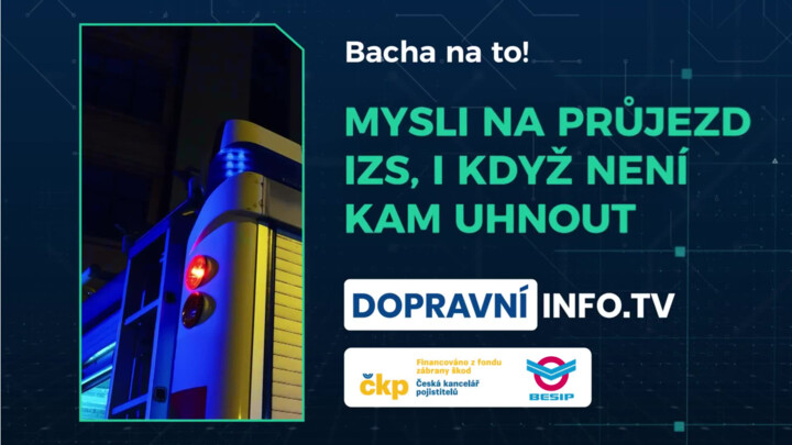 Mysli na průjezd IZS, i když není kam uhnout