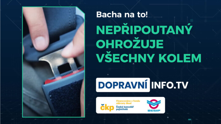 Nepřipoutaný ohrožuje všechny kolem sebe