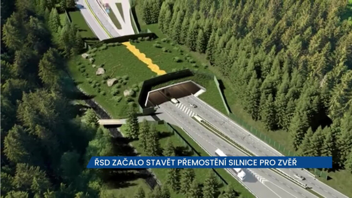 ŘSD začalo u hranice se Slovenskem stavět přemostění silnice pro zvěř