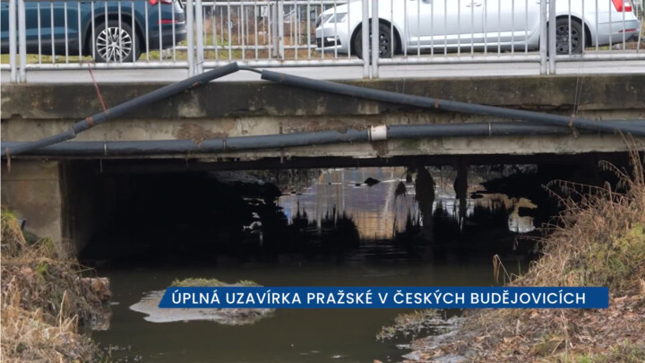 Rušná Pražská třída v Českých Budějovicích se na několik měsíců uzavře kvůli rekonstrukci mostu