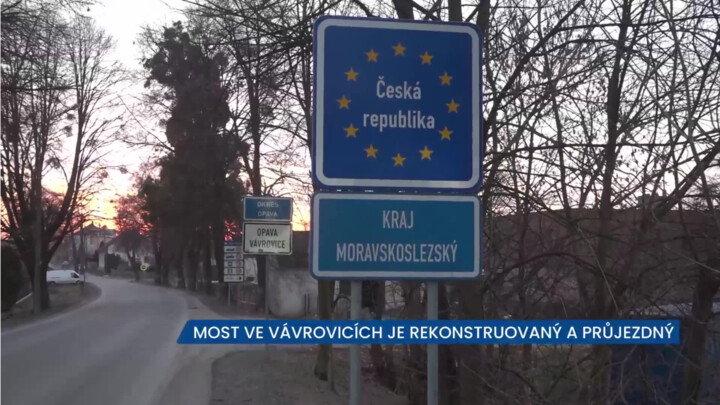 Most ve Vávrovicích je zrekonstrovaný a průjezdný