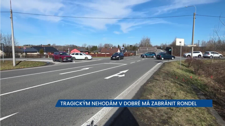 Tragickým nehodám v Dobré má zabránit nový rondel
