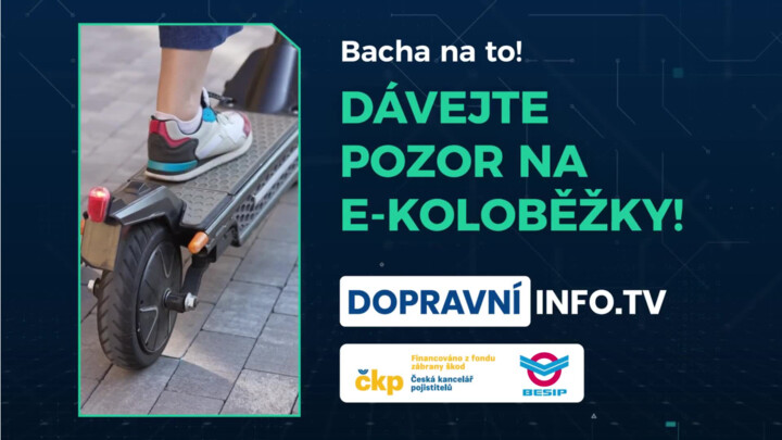 Dávej pozor na e-koloběžky