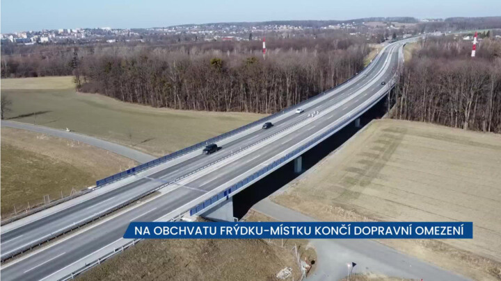Na dálničním obchvatu Frýdku-Místku končí dopravní omezení kvůli hlučnosti