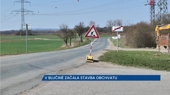 V Blučině začala stavba obchvatu, přidají se omezení v dopravě