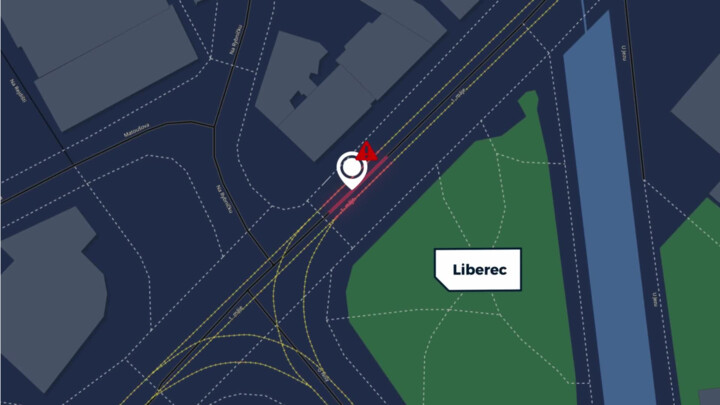 V Liberci u mostu přes Lužickou Nisu často bourají cyklisté, místo je nepřehledné, dejte zde pozor