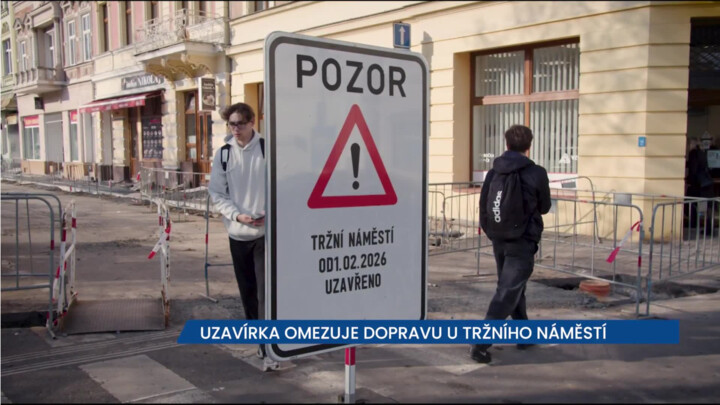 Rekonstrukce komplikuje dopravu u Tržního náměstí v Teplicích