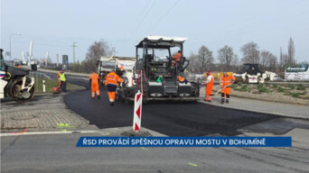 ŘSD provádí v Bohumíně spěšnou opravu Skřečoňského mostu