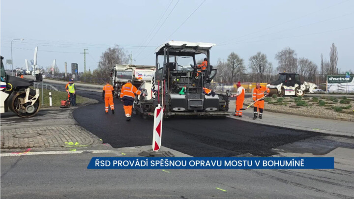 ŘSD provádí v Bohumíně spěšnou opravu Skřečoňského mostu