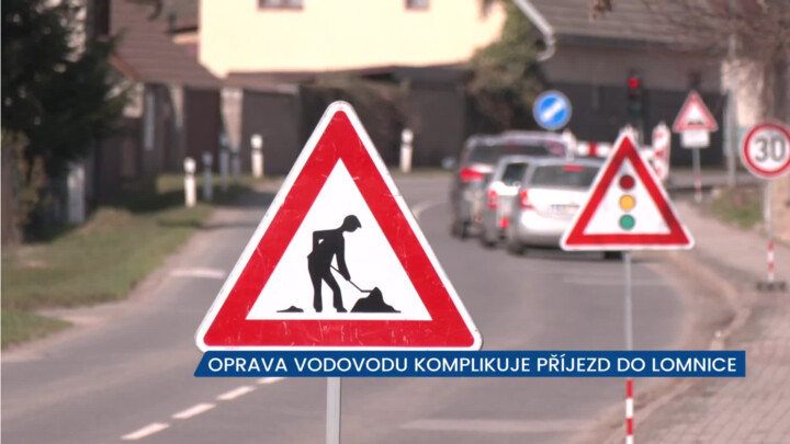 Oprava vodovodu komplikuje příjezd do Lomnice nad Popelkou