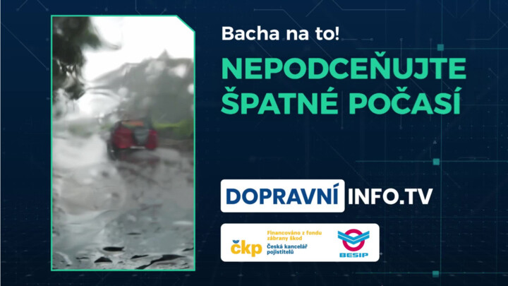 Za volantem nepodceňujte špatné počasí!