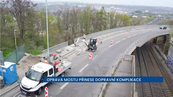 Oprava mostu Pod Krejcárkem přinese dopravní komplikace