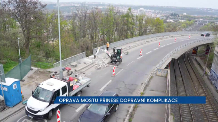 Oprava mostu Pod Krejcárkem přinese dopravní komplikace