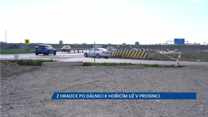 Z Hradce Králové po dálnici k Hořícím už v prosinci