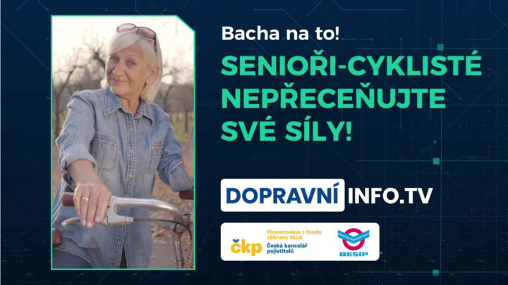 Senioři - cyklisté, nepřeceňujte své síly!