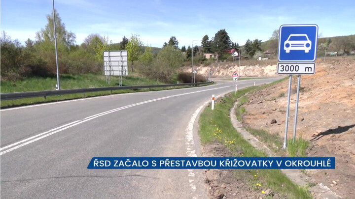 ŘSD začalo s přestavbou křižovatky u Okrouhlé na Českolipsku