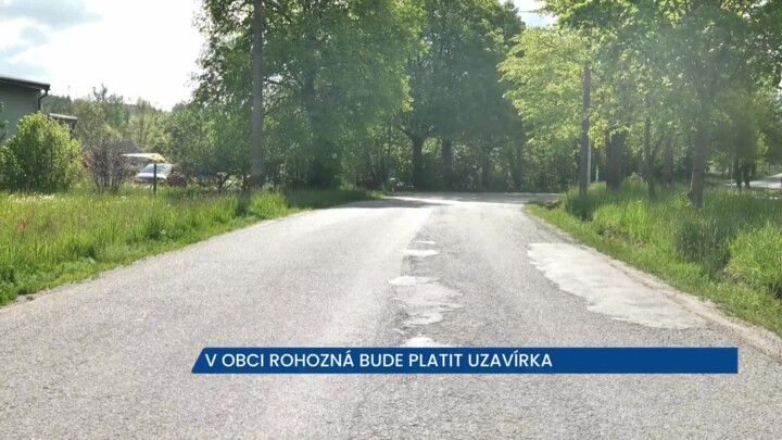 Silnici v Rohozné na Vysočině čeká rekonstrukce, budou platit objízdné trasy