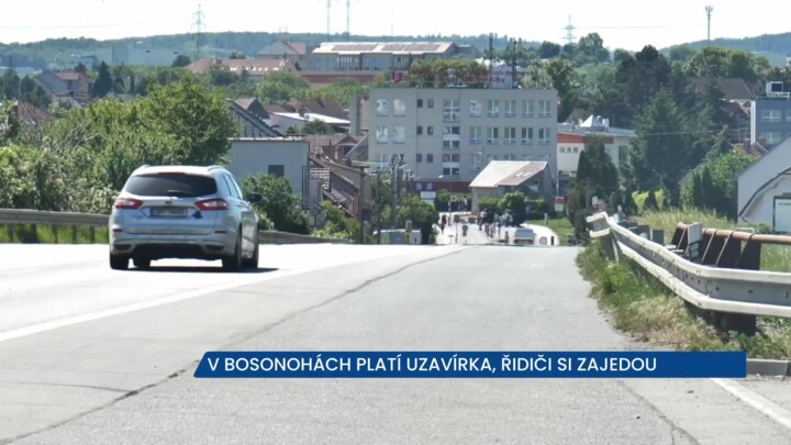 V Bosonohách platí uzavírka, řidiči si zajedou