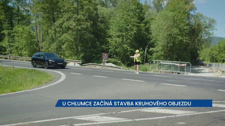 U Chlumce začíná stavba nového kruhového objezdu