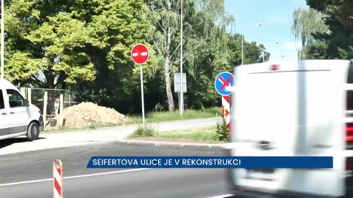 Seifertova ulice v Brně je v rekonstrukci