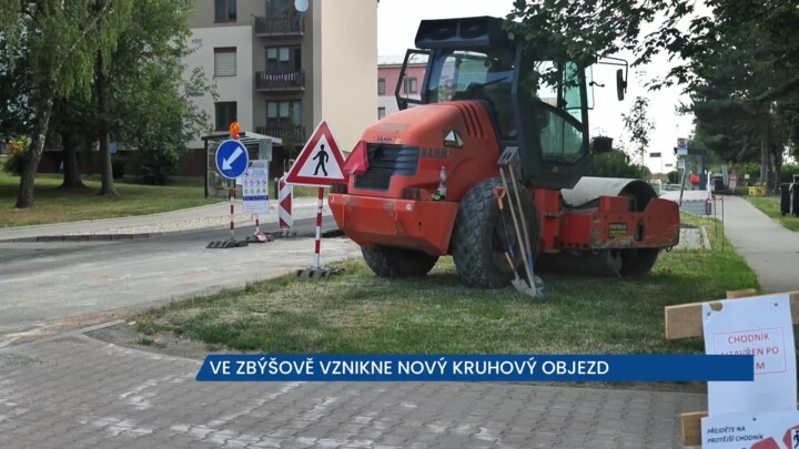 Ve Zbýšově vznikne nový kruhový objezd, provoz je řízen semafory