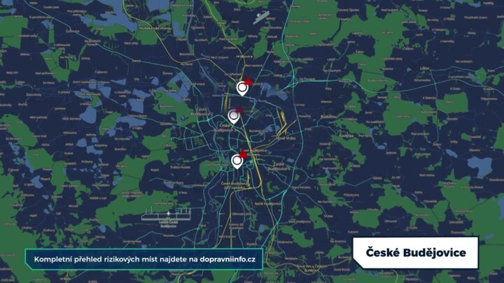 Tří největší uzavírky v Českých Budějovicích na letošní stavební sezónu