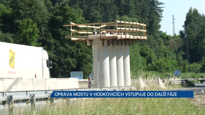 Oprava mostu v Hodkovicích nad Mohelkou vstupuje do další fáze, na řidiče čekají komplikace