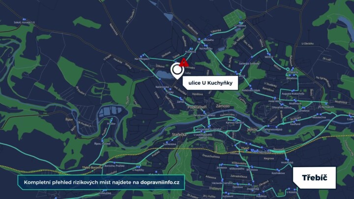 Třebíč a tři místa, na kterých by si letos řidiči měli dát pozor