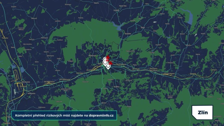 Tři místa ve Zlíně projdou stavebními úpravami, za volantem buďte opatrní, nevyplatí se spěchat