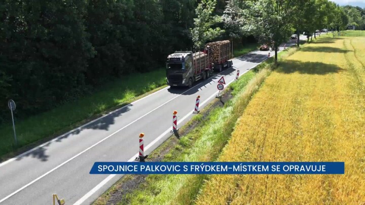 Spojnice Palkovic s Frýdkem-Místkem se opravuje a neprůjezdná bude zhruba měsíc