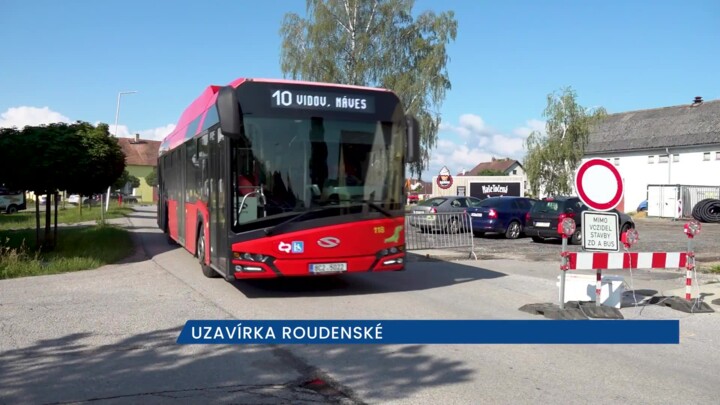 V Roudném u Českých Budějovic je až do konce září uzavřená Roudenská ulice