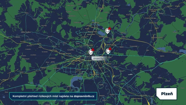 Toto jsou tři místa v Plzni, kde byste měli za volantem zpozornět během této stavební sezony