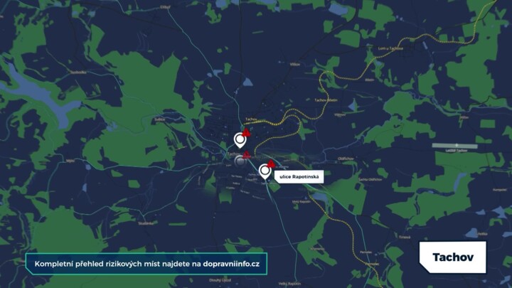 Řidičům v Tachově komplikují provoz rekonstrukce, tady si dejte při řízení pozor