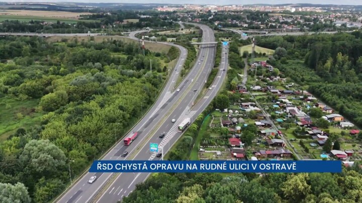 ŘSD chystá opravu asfaltu na Rudné ulici v Ostravě