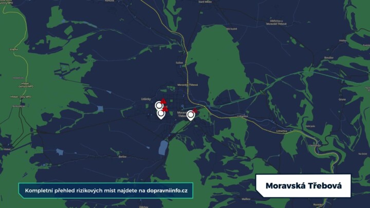 Tři dopravní stavby, kde musí být řidiči v Moravské Třebové opatrní během stavební sezony
