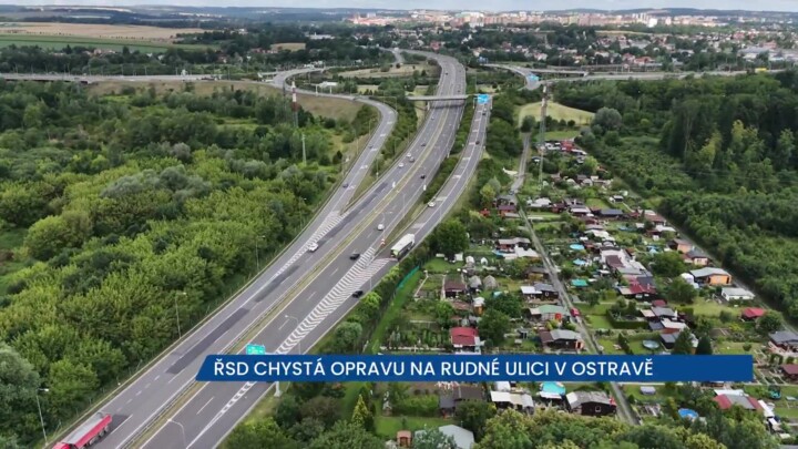 ŘSD chystá opravu asfaltu na Rudné ulici v Ostravě