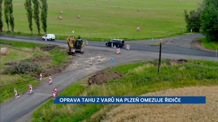 Probíhá oprava hlavního tahu z Karlových Varů na Plzeň, na cestě počítejte s časovou rezervou