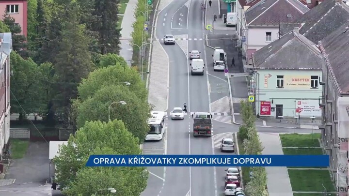 Oprava křižovatky u Selika v Bruntálu na čas zkomplikuje dopravní uzel v centru města
