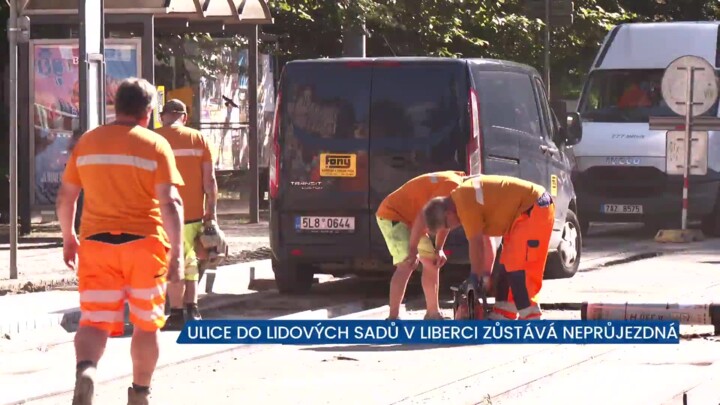 Ulice do Lidových sadů v Liberci zůstává neprůjezdná