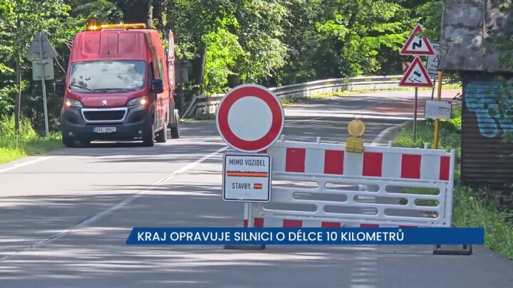 Moravskoslezský kraj se pustil do opravy desetikilometrového úseku mezi Vrbnem a Světlou horou