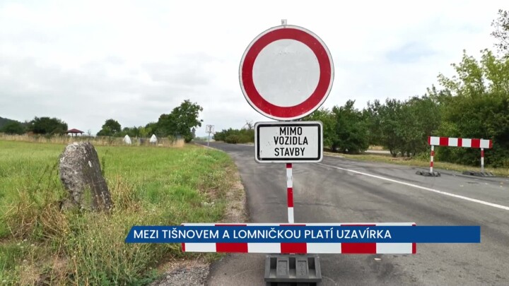 Mezi Tišnovem a Lomničkou platí uzavírka, řidiči neprojedou