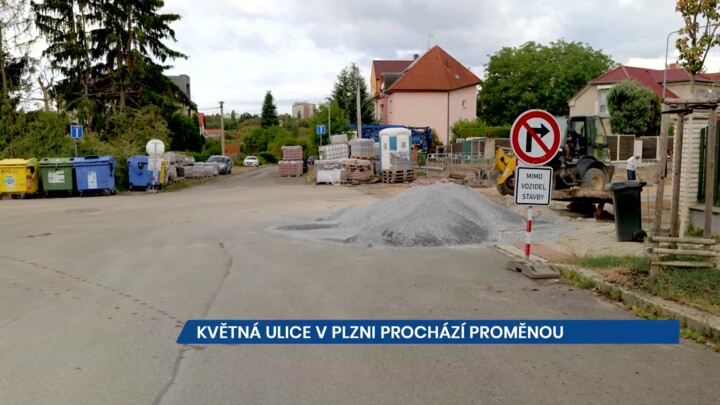 Květná ulice v Plzni prochází proměnou, řidiči se s omezeními budou potýkat delší dobu