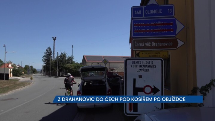 Z Drahanovic do Čech pod Kosířem teď musíte po objížďce