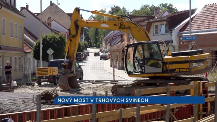 V Trhových Svinech je úplná uzavírka mostu přes Svinenský potok