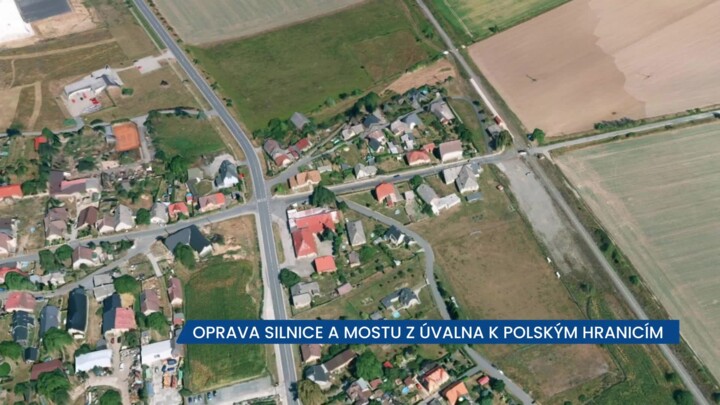 Oprava silnice a mostu z Úvalna k polským hranicím komplikuje dopravu